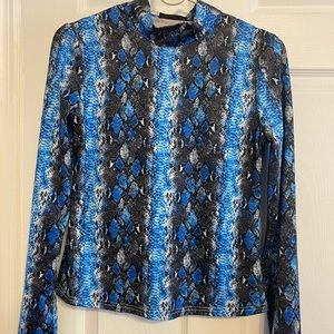 SHEIN snakeskin top